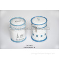 Transparent Oval Shaped PVC pouch for cotton pads packaging